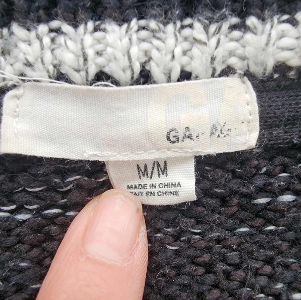 Garage Black & Cream Varsity Cardigan – Size M - Picture 9 of 9
